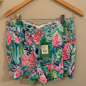 Stretchy Lilly Pulitzer shorts.